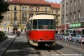 Druhý vyrobený vůz T3 ev.č.6102 na narozeninové jízdě pro spolupracovníka Pražských tramvají, Absoluta, zavítal také do smyčky Náměstí Bratří Synků. | 17.7.2010