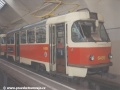 Vůz T3 ev.č.6489 ve vozovně Pankrác | prosinec 1995