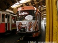 Dokončená celoplošná reklama na Kofolu na voze T3SUCS ev.č.7040 odstaveném ve vozovně Střešovice | 3.6.2007