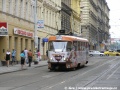 Kofola tramvaj tvořená vozem T3SUCS ev.č.7040 stanicuje v zastávce Zborovská | 21.6.2007