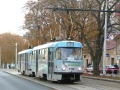 Protisměrnou zastávku Drinopol míjí souprava vozů T3SUCS ev.č.7114+7115 vypravená na linku 22. | 24.10.2004