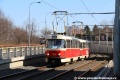 K zastávce Hostivařská uhání od smyčky Nádraží Hostivař souprava vozů T3SUCS #7120+7122 vypravená na linku 26. | 25.3.2012