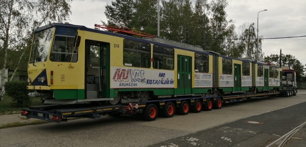 Dalším odkoupeným vozem KT8D5 z maďarského Miskolce, určeným pro modernizaci na typ KT8D5.RN2P je vůz #216 (ex DP Most #316). | 5.9.2019