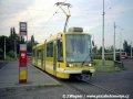 Vůz Astra ev.č.301 zavítal během prvotních zkušebních jízd i do smyčky Sídliště Ďáblice | červen 1999