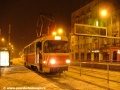 Sněhový pluh vozovny Motol T3 #5404 v boji se sněhovou záplavou v zastávce Kavalírka. | 10.3.2004