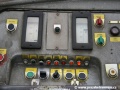 Ovládací panel na stanovišti řidiče cvičného vozu T3 ev.č.5501 opatřený žárovkovými kontrolkami s barevnými clonami | 19.1.2007