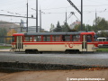 Cvičný vůz T3 ev.č.5506 manipuluje na vnitřní koleji smyčky Radlická | 7.10.2008