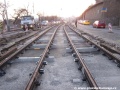 Postupné podlévání tramvajové tratě konstrukce W-tram betonem na nábřeží kapitána Jaroše. | 1.3.2012